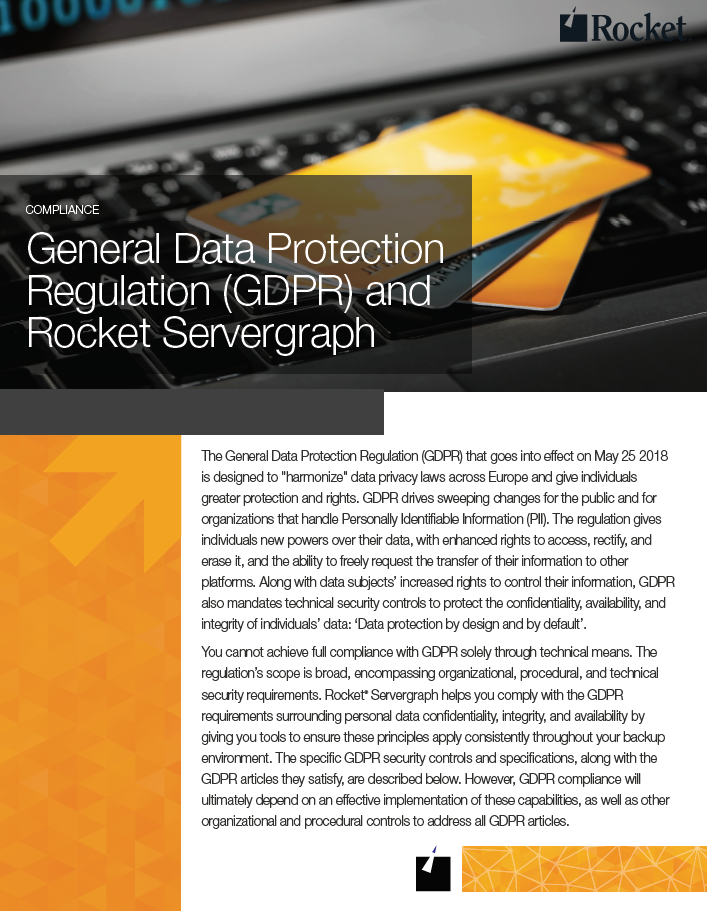 Rocket Servergraph for GDPR Datasheet
