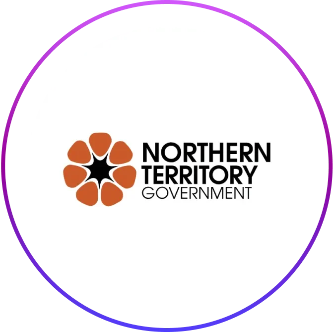 Northern Territory Government logo featuring a stylized orange desert rose flower with the text 'Northern Territory Government' to the right.