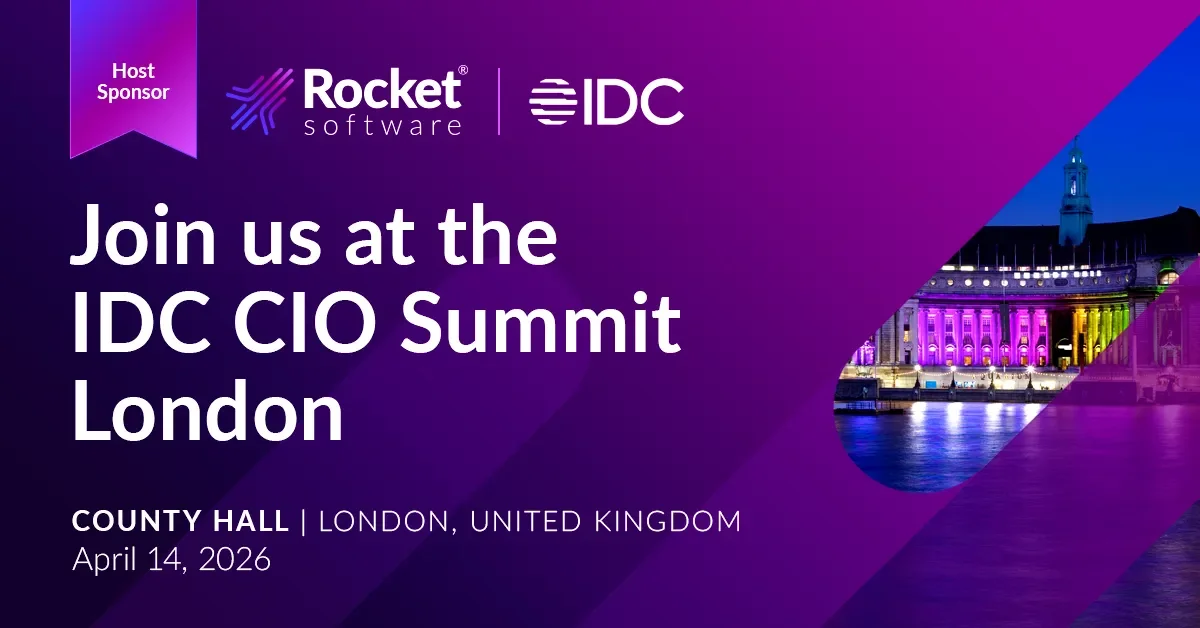 Purple IDC CIO Summit London event banner 