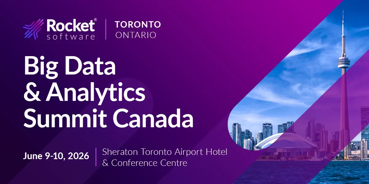 Purple event banner with Toronto skyline