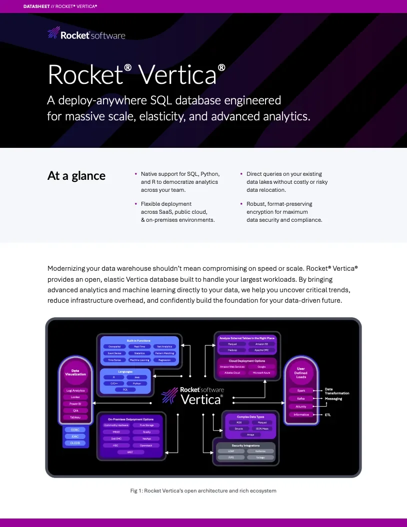Vertica Datasheet