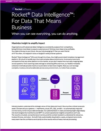 Data Intelligence Datasheet