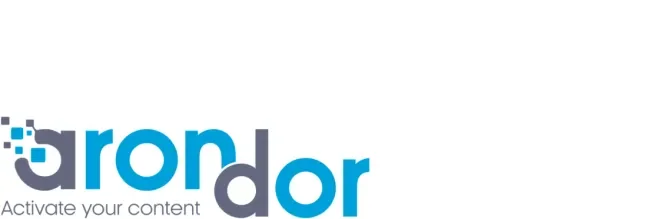 Blue and grey Arondor logo
