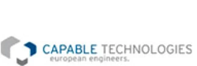Blue and grey Capable Technologies logo