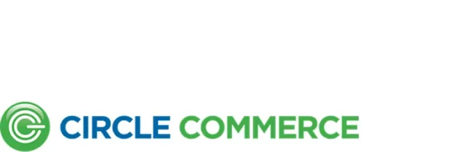 Green and blue Circle Commerce logo