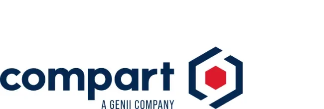 Dark blue Compart logo