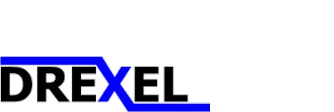 Blue and black Drexel logo