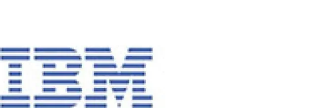 Blue striped IBM logo