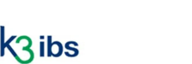 Blue and green k3ibs logo