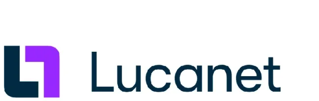 Black and purple Lucanet logo