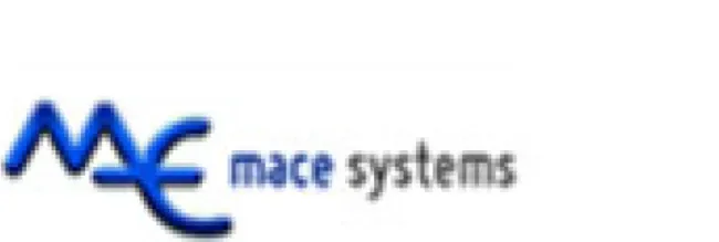 Blue and grey Mace Systems logo