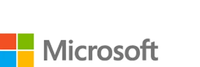 Grey Microsoft logo 