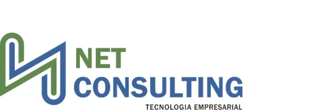 Blue and green Net Consulting logo