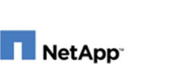 Blue and black NetApp logo
