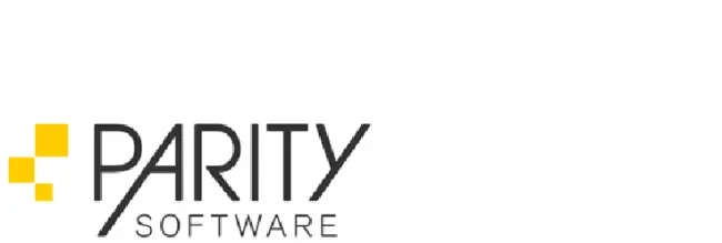 Yellow and black Parity logo