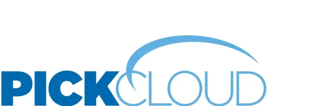 Two tone blue PickCloud logo