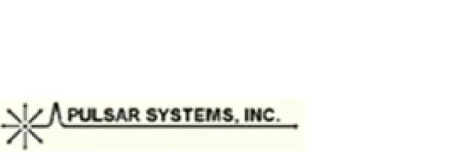 Cream and black Pulsar Systems logo