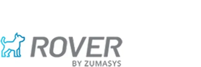 Grey Rover logo with a dog 