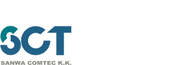 Blue Sanwa Comtec logo