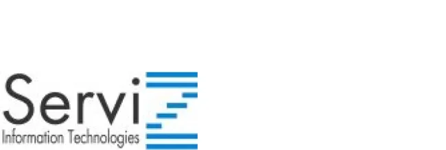 Black and blue ServiZ logo