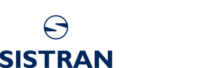 Dark blue Sistran logo