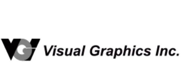 Black visual graphics logo