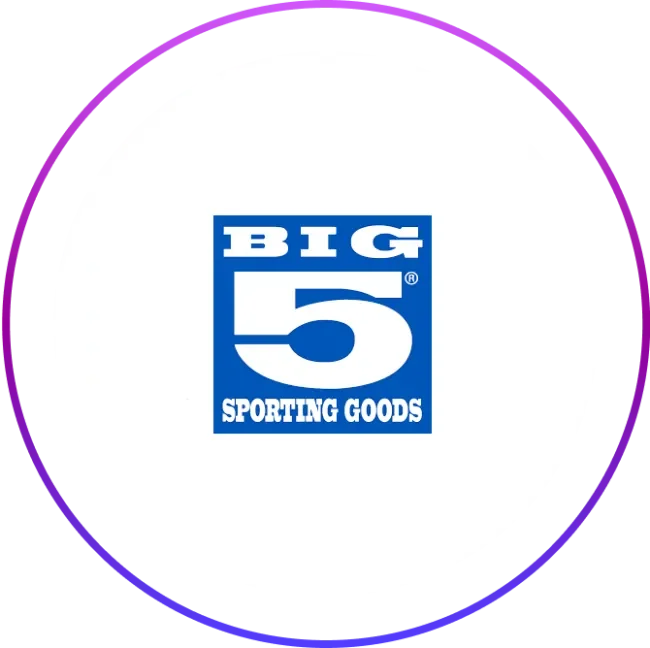 Big5 Sporting Goods logo in a circular frame