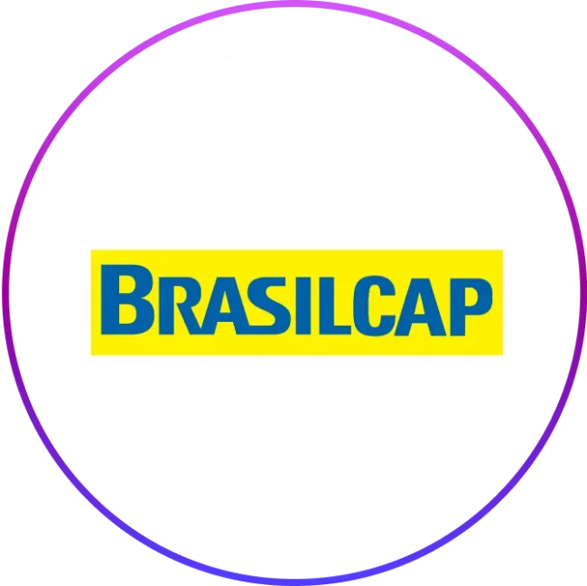 Brasilcap logo in a circular frame
