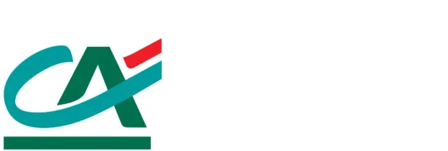 Green, blue and red Credit Agricole logo