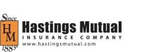 Black and orange Hastings Mutual logo