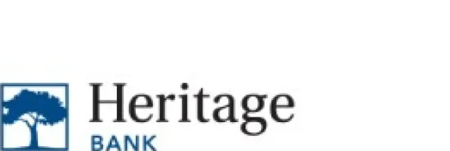 Blue and black Heritage logo