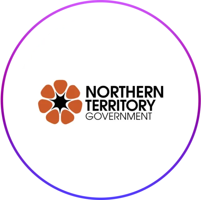Northern Territory Government logo featuring a stylized orange desert rose flower with the text 'Northern Territory Government' to the right.