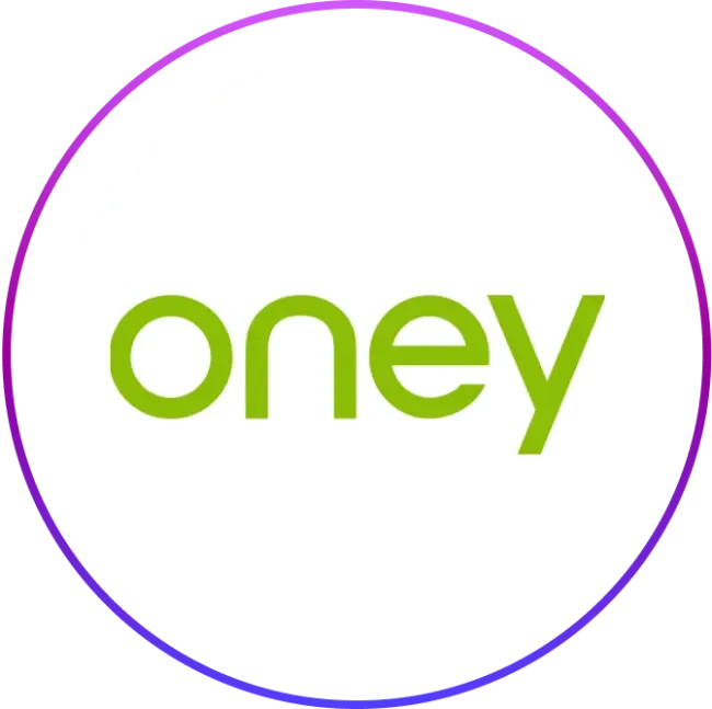 Oney logo in light green lowercase letters on a white background.