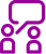 Purple conversation icon