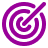 Purple target icon