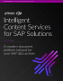 cover of intelligent content services for SAP solutions with ZIA logo